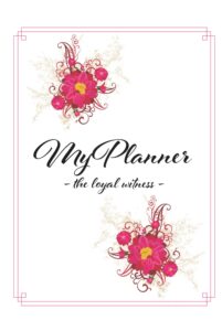 My Planner — floral pink red flowers